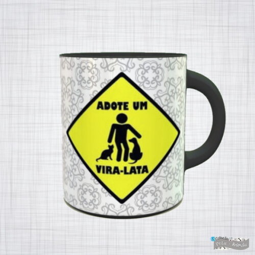 Caneca Porcelana pet se virei lata nao me lembro vira lata