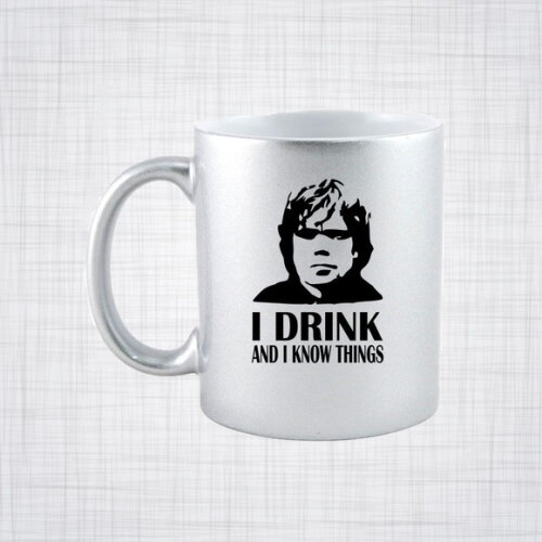Caneca Porcelana prateada Game of thrones tyrion lannister