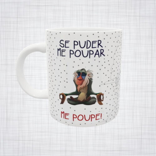 Caneca Porcelana Rafiki Rei Leão