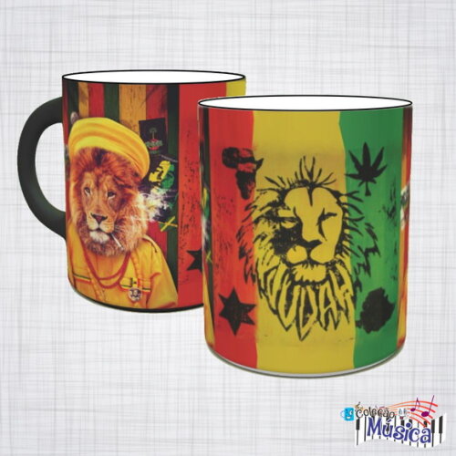 Caneca Porcelana Reggae Leão De Juda