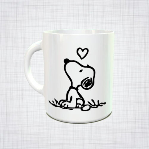 Caneca Porcelana Snoopy