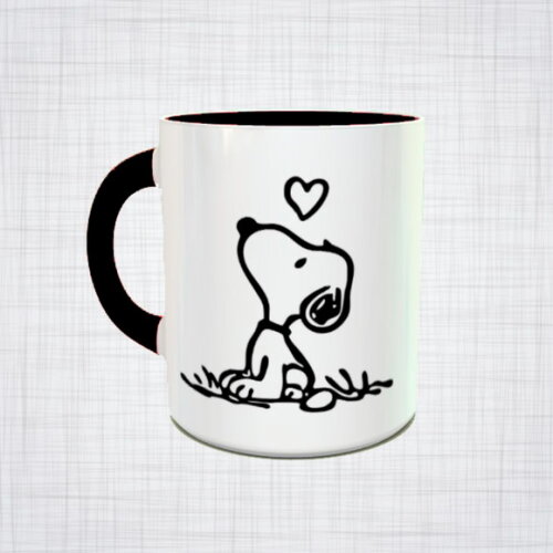 Caneca Porcelana Snoopy