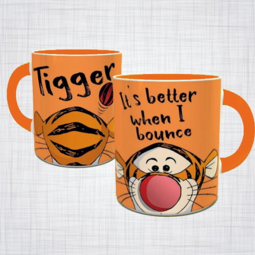 Caneca Porcelana Tigrão ursinho Pooh