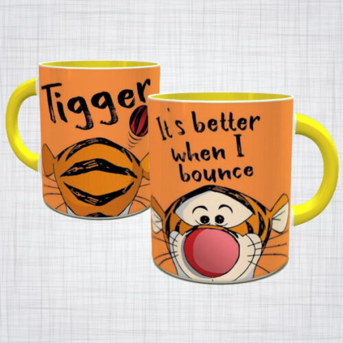 Caneca Porcelana Tigrão ursinho Pooh