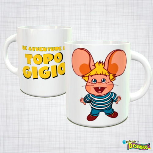 Caneca Porcelana Topo Gigio
