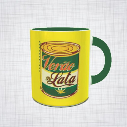 Caneca Porcelana verão da lata Maconha Cannabis marijuana