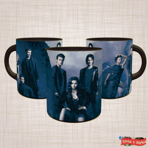 Caneca Porcelana Vampire Diaries Serie