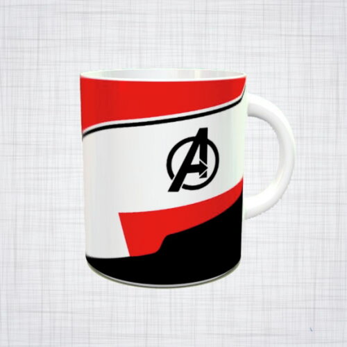 Caneca Porcelana Vingadores Ultimato traje reino quantico
