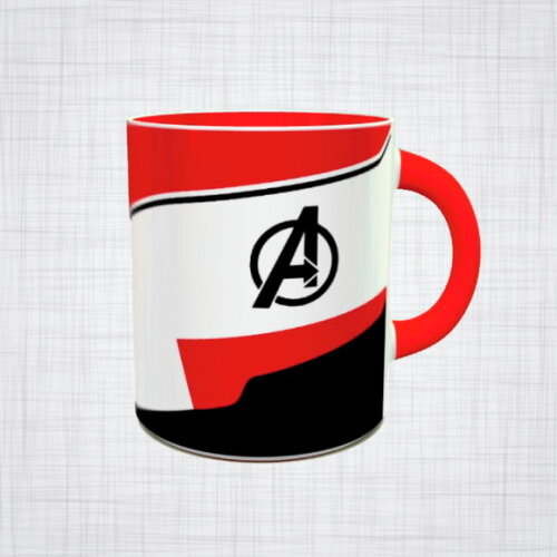 Caneca Porcelana Vingadores Ultimato traje reino quantico