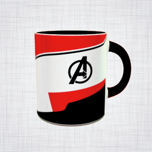 Caneca Porcelana Vingadores Ultimato traje reino quantico