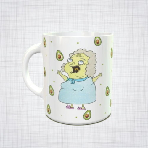 Caneca Porcelana Vovó Juju irmão do jorel