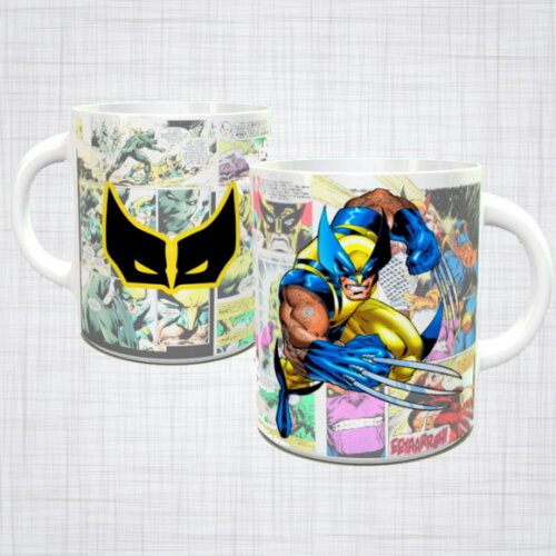 Caneca Porcelana Wolverine Marvel x-men