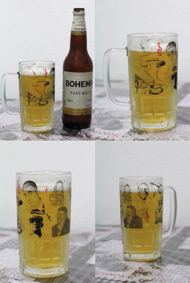 Caneca Vidro Chopp Mestres do samba