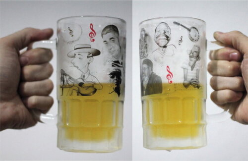 Caneca Vidro Chopp Mestres do samba