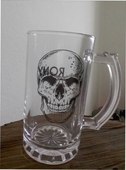 Caneca Vidro Chopp Transparente Personalizada 500 Ml