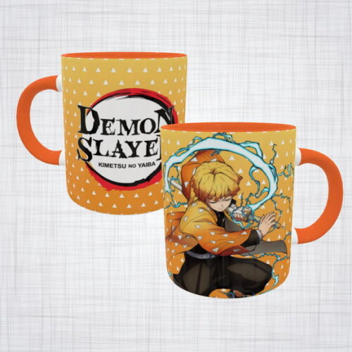 Caneca Zenitsu Agatsuma Demon Slayer Kimetsu no Yaiba