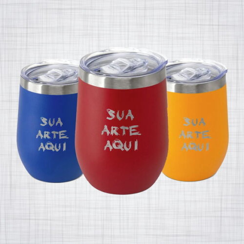 Copo Térmico Inox Oval 350ml Personalizado