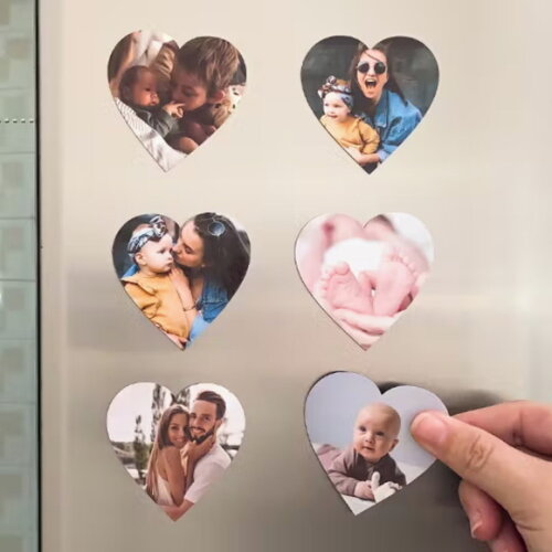 Kit 10 Imã Formato Coração 9x9cm Personalizado