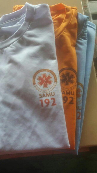 Kit 3 Camiseta Samu 192 Colorida Estampa Frente e Costas