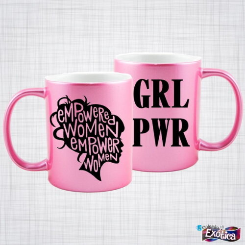 kit 3 Caneca Porcelana Girl Power Feminismo