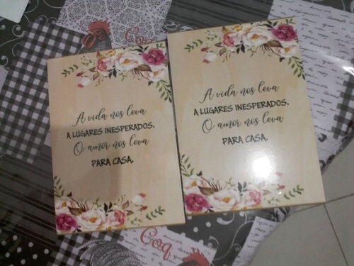 Placa Decorativa mdf 15x20 cm Personalizada
