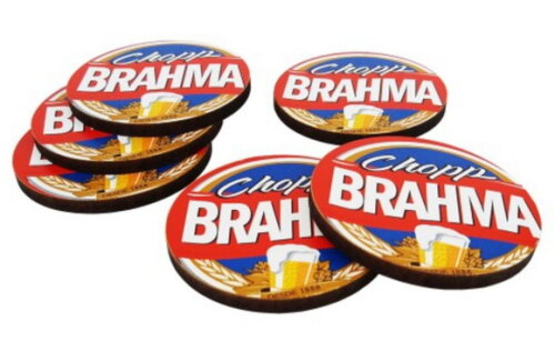 Porta Copo mdf Premium Brilho com Cortiça 4mm Redondo 9,5cm