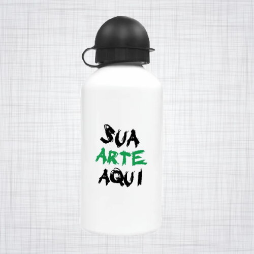 squeeze Alumínio bolinha branco personalizado 500 ml
