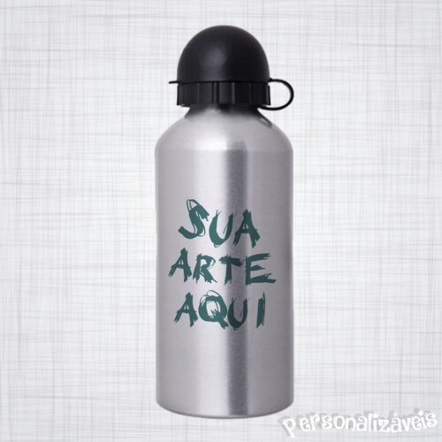 Squeeze Alumínio Bolinha Cromado Personalizado 500 Ml