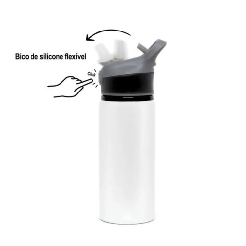 Squeeze Alumínio com Bico Automático 600ml Personalizado