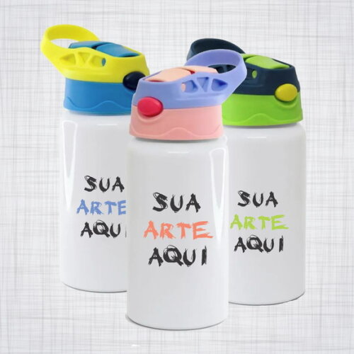 Squeeze Alumínio Infantil Bico Automático Personalizado