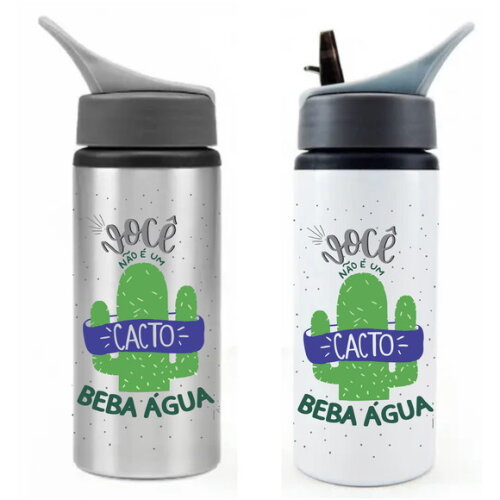 squeeze alumínio nike 600 ml voce nao e cacto beba agua