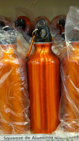 Squeeze Alumínio Mosquetão colorido Personalizado 500 Ml