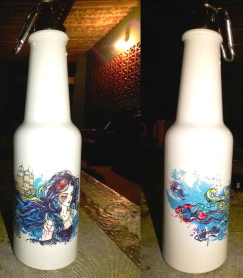 Squeeze Garrafa Alumínio Long Neck Personalizado 600 Ml