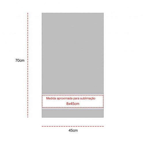 Toalha de Rosto 70x45 cm Diversas Cores Personalizada