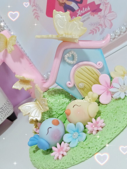 Vela Jardim Encantado em Biscuit | Dea Artes e Biscuit