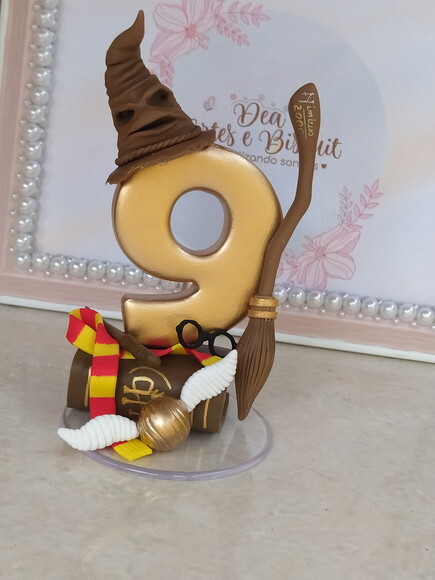 Vela Harry Potter em Biscuit | Dea Artes e Biscuit