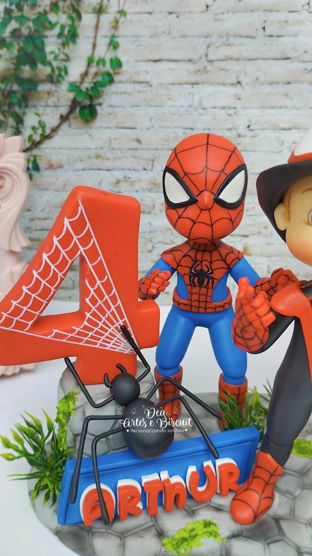 Topo de Bolo Spidey | Dea artes e Biscuit