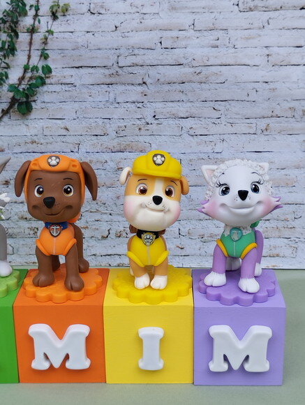 Cubos Decorativos Patrulha Canina Biscuit | Dea Artes e Biscuit
