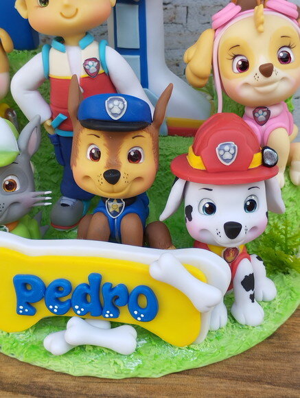 Topo de Bolo Patrulha Canina Super Luxo| Dea Artes e Biscuit