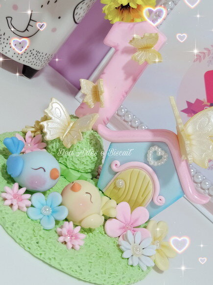 Vela Jardim Encantado em Biscuit | Dea Artes e Biscuit
