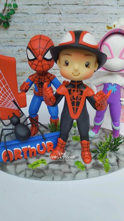 Topo de Bolo Spidey | Dea artes e Biscuit