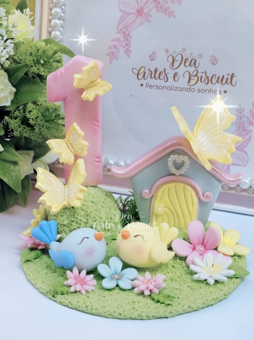 Vela Jardim Encantado em Biscuit | Dea Artes e Biscuit