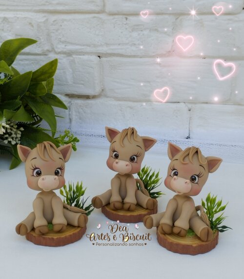 Apliques de Bichinhos Fazendinha em Biscuit | Dea Artes e Biscuit