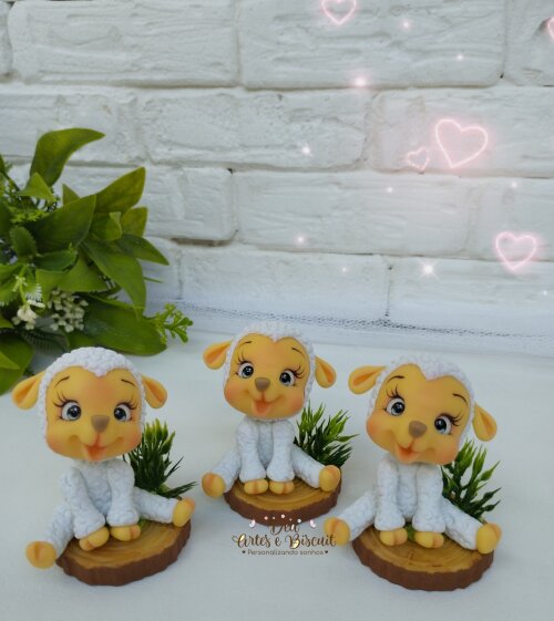 Apliques de Bichinhos Fazendinha em Biscuit | Dea Artes e Biscuit