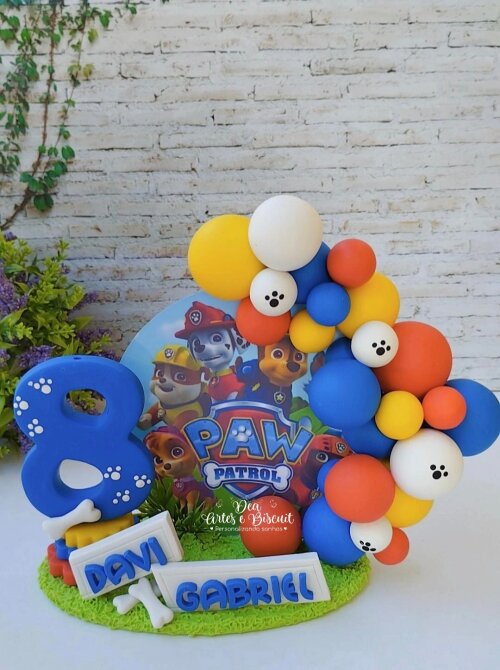 Vela Patrulha Canina com Cenário Personalizado