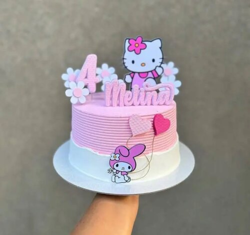 TOPO DE BOLO HELLO KITTY - ARQUIVO DIGITAL