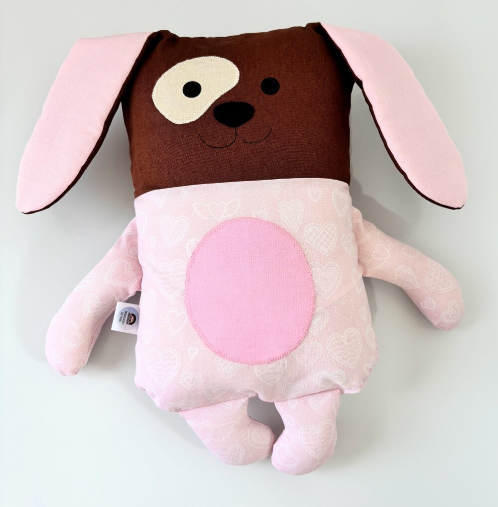 Naninha Cachorrinha em Tecido Tricoline 100% Algodão para Bebês