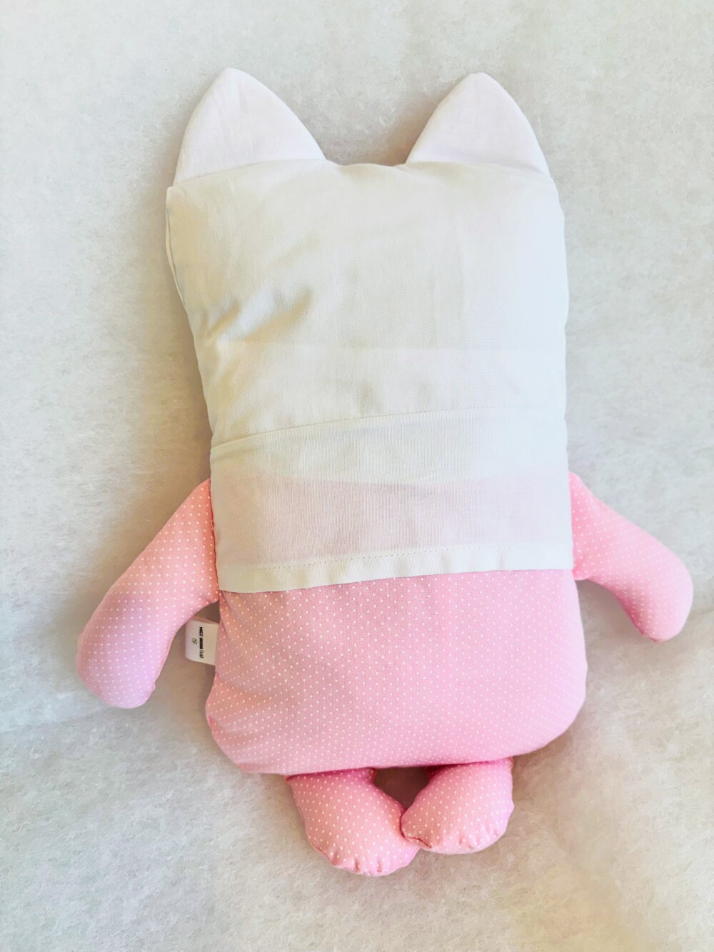 Naninha Gatinha em Tecido Tricoline 100% Algodão Rosa