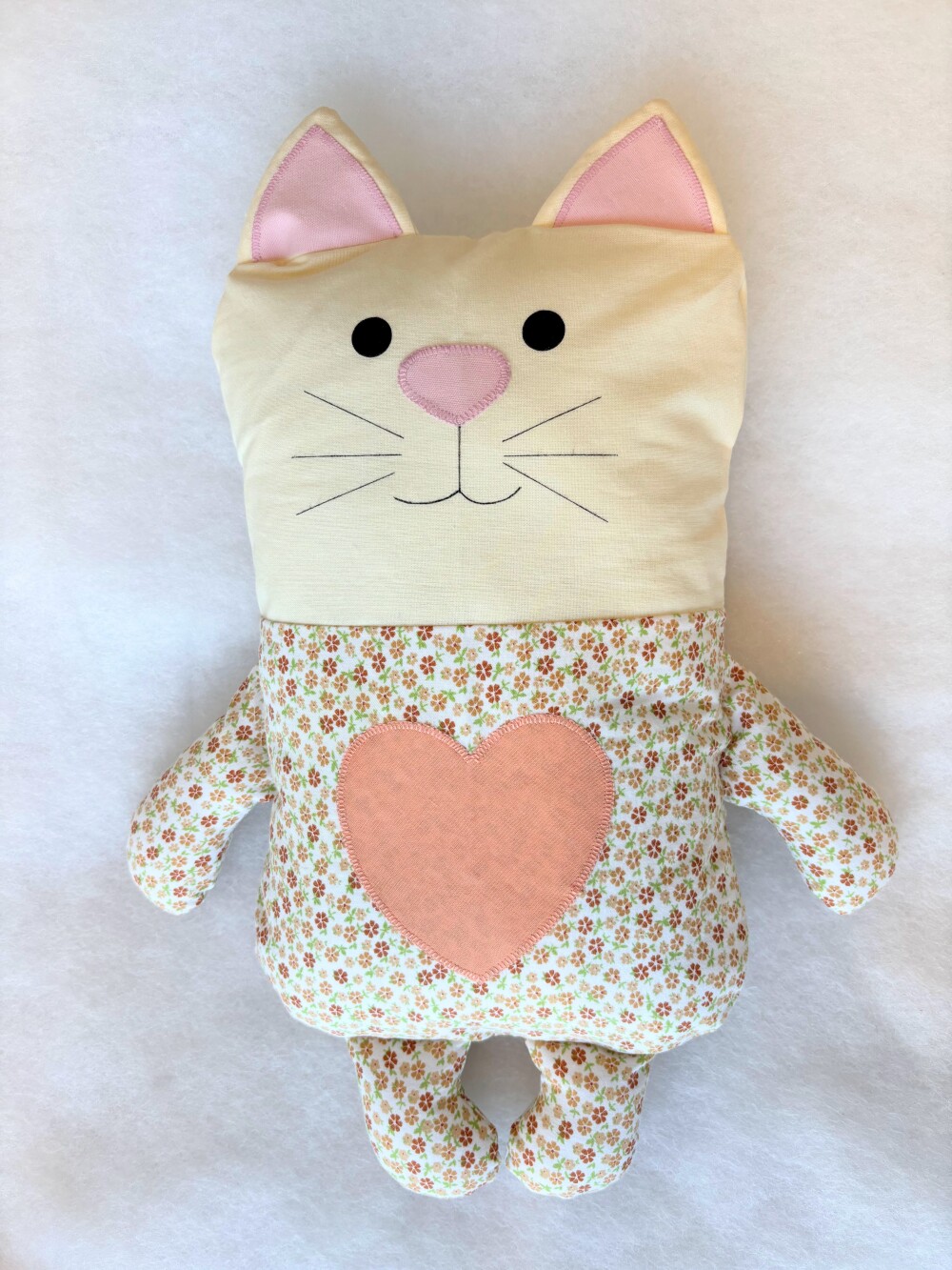 Naninha Travesseiro Almofada Gatinho para Crianças e Bebês em T