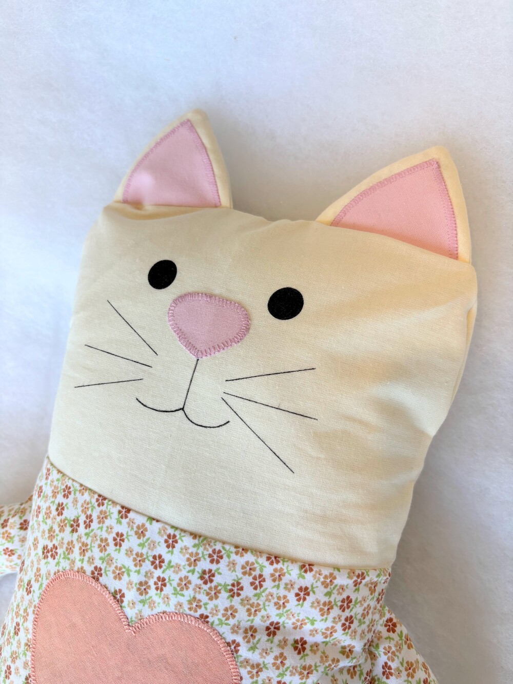 Naninha Travesseiro Almofada Gatinho para Crianças e Bebês em T